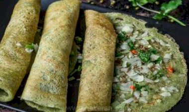 சுவையான பச்சைப் பயறு கார தோசை!