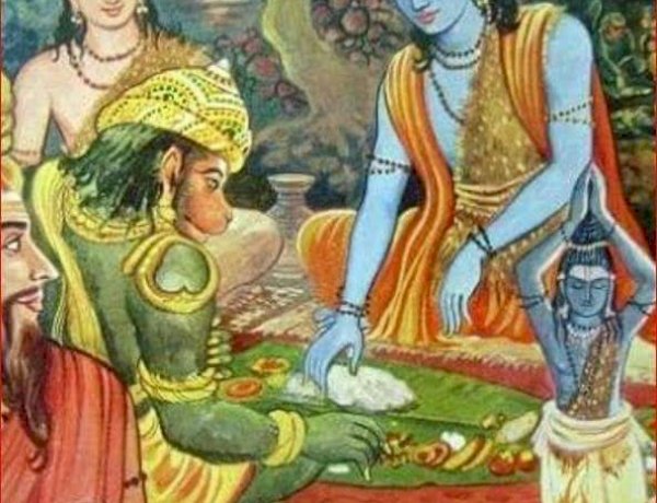 வாழை இலையின் நடுவில ஒரு கோடு போட்டு ரெண்டா பிரிச்சு வச்சிருக்கே ... அந்தக் கோட்டைப் போட்டது யார்..?”
