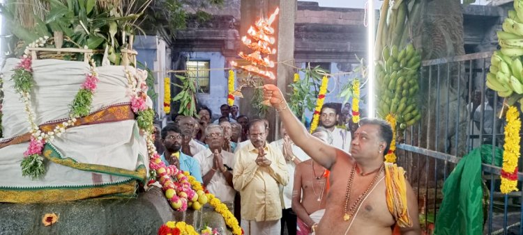 தென்காசி காசிவிசுவநாதர் சுவாமி கோவில் மாசி மகப்பெருவிழா கொடியேற்றம்